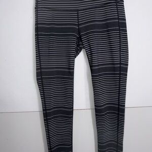 Athleta Leggings Womens Sz Small Black Gray Stretch Yoga Athletic Workout Pants